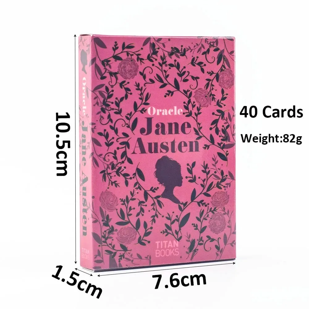 Jane Austen Oracle Deck 40 cartas Conjunto de adivinhação literária estilo regência cartas de tarô ilustração 10,3 * 7,3 cm — image 3
