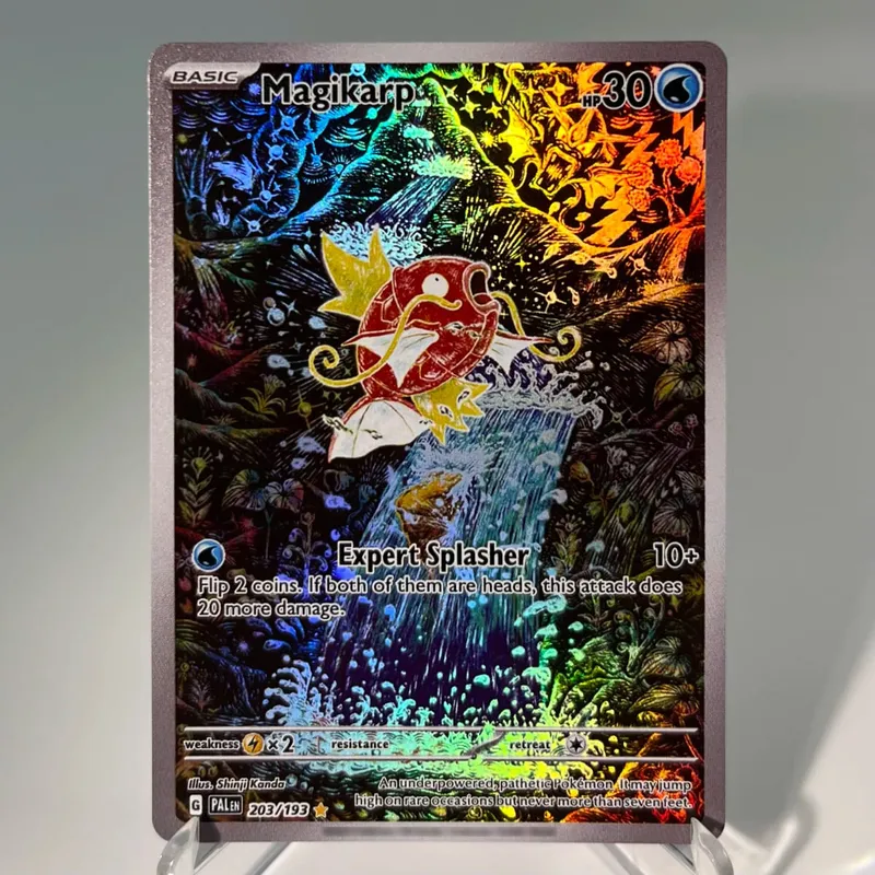 Paldea Evolved การ์ด PKM PTCG4-C GX Rainbow Magikarp Raichu Tyranitar Iono คอลเลกชันที่หายาก Battle ของเล่นของขวัญสำหรับงานอดิเรก — image 13