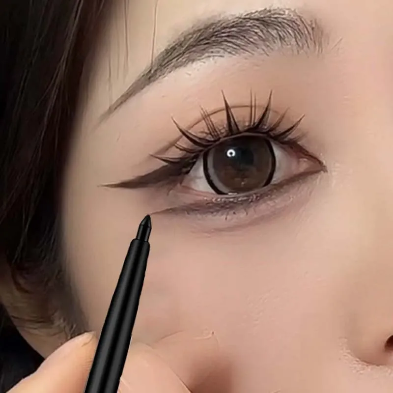 กันน้ำสีดำสีน้ำตาลอายไลเนอร์เจลดินสอ Matte Smooth Quick แห้งสวมใส่ง่าย Pearlescent อายแชโดว์ Eye Liner ปากกาแต่งหน้าสำหรับดวงตา — image 3
