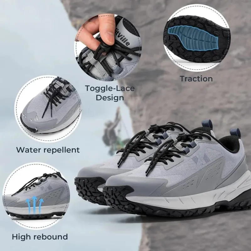 FitVille รองเท้าผ้าใบผู้ชายกว้างลื่นสบายเดินป่ารองเท้าสำหรับเดินสำหรับรองเท้ากลางแจ้งพร้อมส่วนโค้งรองรับ — image 6