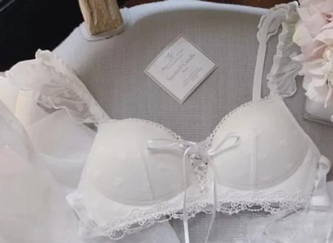 น่ารักสไตล์เยอรมันชุด Bralette ไร้สายลูกไม้การฝึกอบรม Bra สำหรับวัยรุ่น Sweet First Bra สำหรับหน้าอกขนาดเล็กสบายสาวชุดชั้นใน — image 10