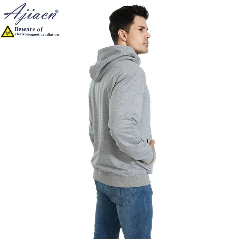 Anti-radiation 100% silver fiber knitted lining sweatshirts Mobile phone computer Electromagnetic radiation shielding clothing — image 5