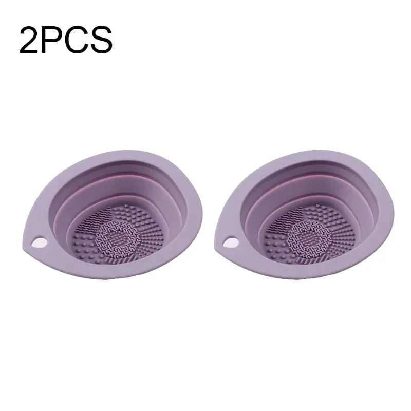 1/2PCS Tappetino per la pulizia del trucco in silicone per la pulizia dei pennelli per il trucco Pennelli per il trucco Strumento per la pulizia dei pennelli HZSQJGZ04