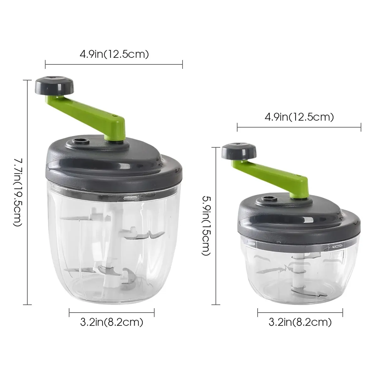 1Pcs 520ml/900ml 핸드 크랭크 마늘 분쇄기 수동 마늘 사수기 고기 분쇄기 음식 야채 쵸퍼 주방 가제트 — image 5