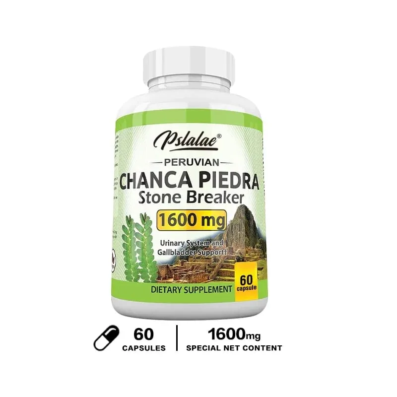 Chanca Piedra Capsules 1600mg - รองรับทางเดินปัสสาวะอาหารเสริมที่ไม่ใช่จีเอ็มโอบดหินไต — image 8