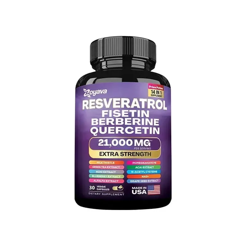 Capsules d'extrait de resvératrol - Avantages Immunité Antioxydants Santé cardiovasculaire Favorise une peau lisse — image 9