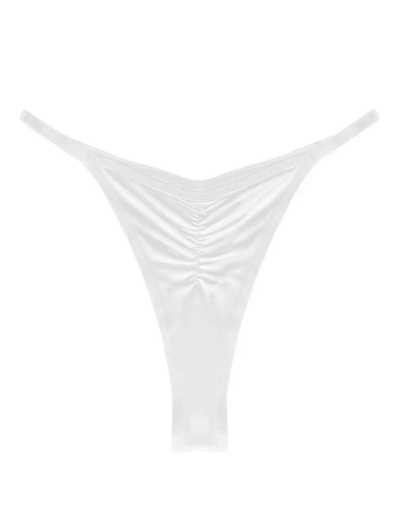 Men's Casual Ruched Thong 1 Piece, Ultra-Thin Breathable Cool Soft Everyday Men Underwear High Slit Sexy Cool Men's Underwear — image 2
