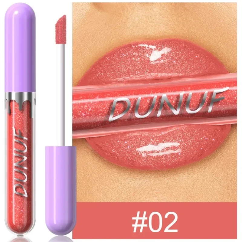 1pc Metallico Rossetto Liquido di Lunga Durata Glitter Lip Smalto Impermeabile Idratare Marrone Lip Tinta Lucido Shimmer Lipgloss Trucco — image 17