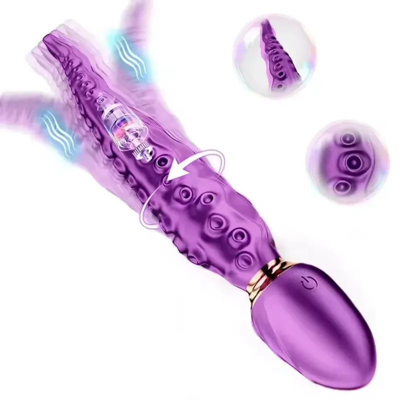 Thrusting Anal Vibrator หญิง G-Spot Clitoris Stimulator 360 ° การหมุนดูแลระบบนวด Masturbation ผู้ใหญ่ของเล่นสำหรับผู้หญิง — image 8