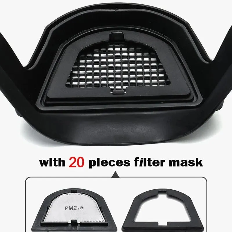 Visiera integrale trasparente Maschera antiappannamento riutilizzabile antipolvere Occhiali di sicurezza HD Protezione da cucina Maschera antispruzzo con filtri — image 6
