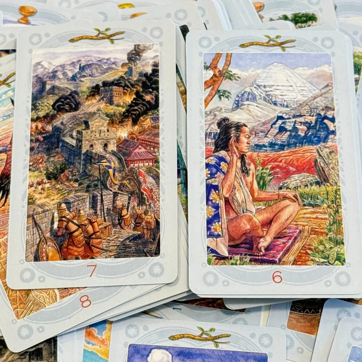 Versi Rusia Таро священных мест Permainan Papan Ramalan Pesta Kad Tarot 78 Ramalan