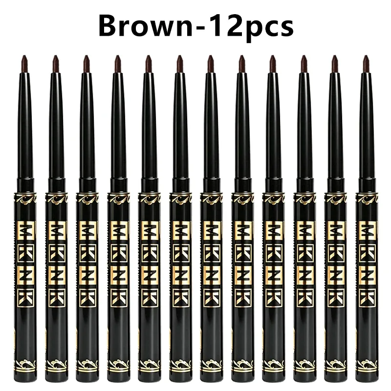 Schwarzbraune Eyeliner-Stifte, wasserfest, schweißfest und wischfest, mit einfachem Twist-Anwendungs-Eyeliner-Stift für kräftiges Augen-Make-up — image 14