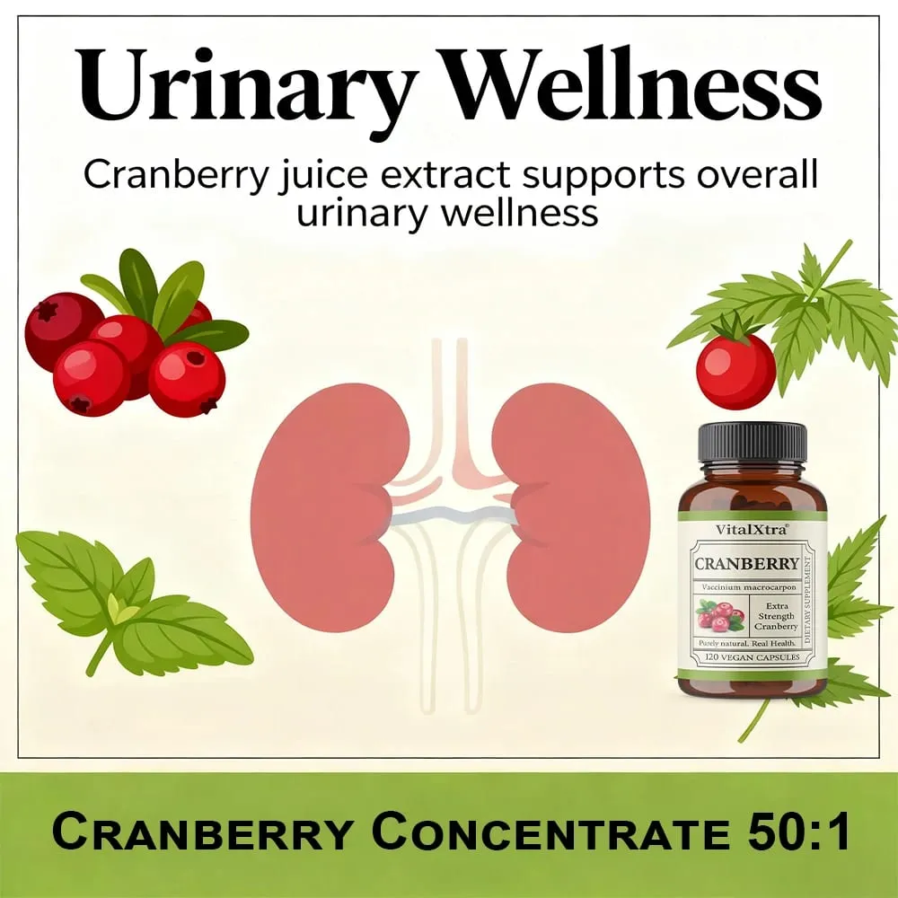 Capsules de canneberges extra fortes – 12 500 mg de canneberges fraîches par capsule optimisent la santé des voies urinaires – Végétalien — image 6