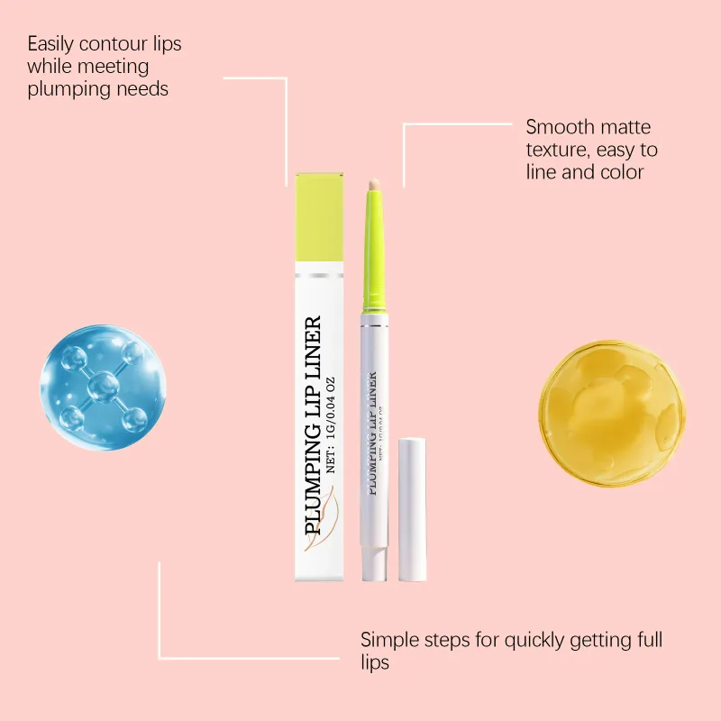 Pelapik Bibir Bergemuk Kebebasan Pensel Tentukan Pigmen Tahan Lama Bibir Kalis Air Ringan Penggunaan Semulajadi Harian Makeup Matte Lipliner Pen — image 3
