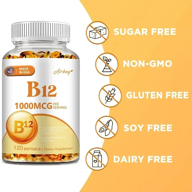 Vitamin B12 - for Mood Brain Nervous System Energy Metabolism Relieve Fatigue Heart Health — image 6