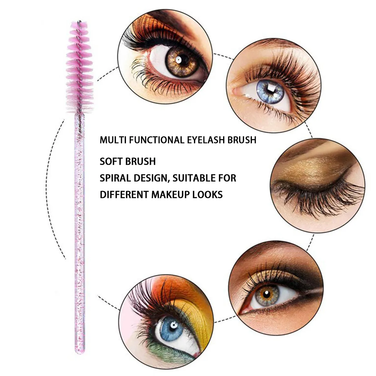 500 Buah Kuas Bulu Mata Kuas Ekstensi Bulu Mata Aplikator Tongkat Maskara Aksesori Makeup untuk Grosir Alis Bulu Mata — image 6