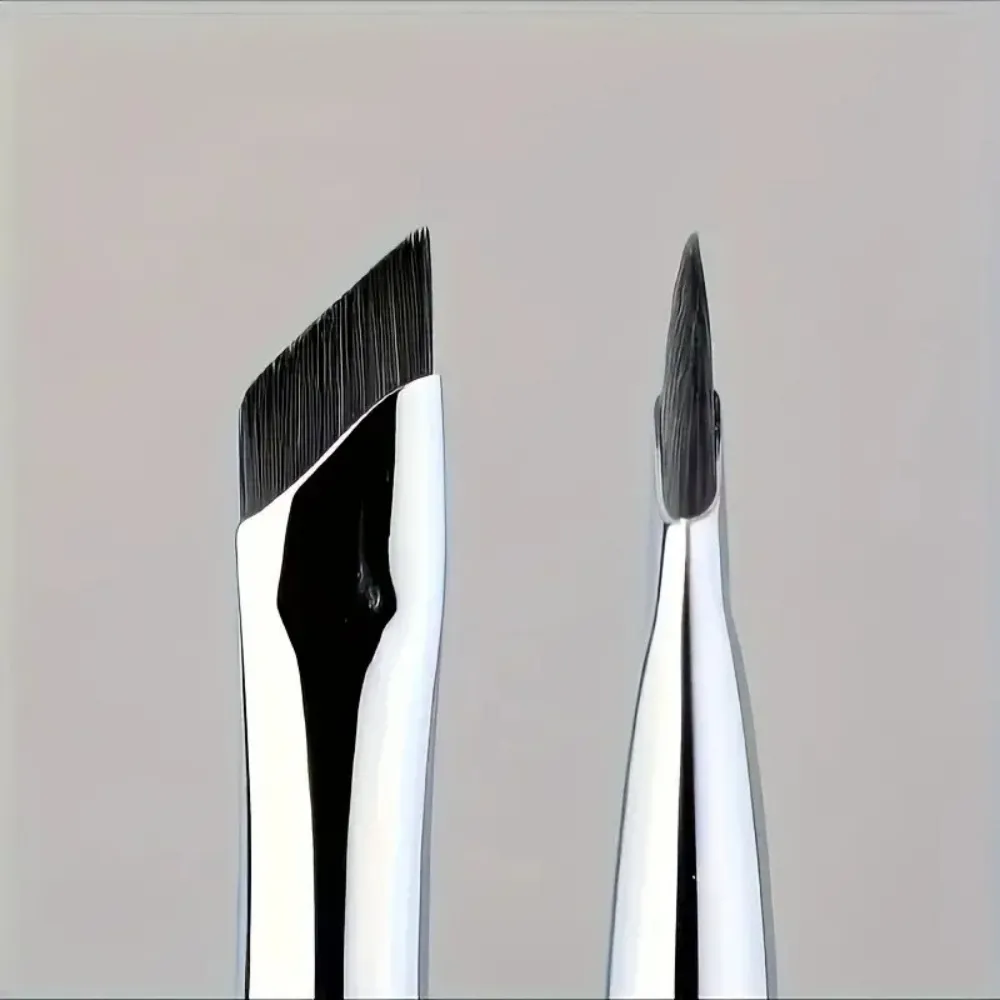 1/2/3pcs Angled Blade Eyeliner Brush Ultra Thin Fine Eyebrow Brush Flat Sickle Eyeliner Brushes Eyeliner Lower Eyelid Brushes — image 5