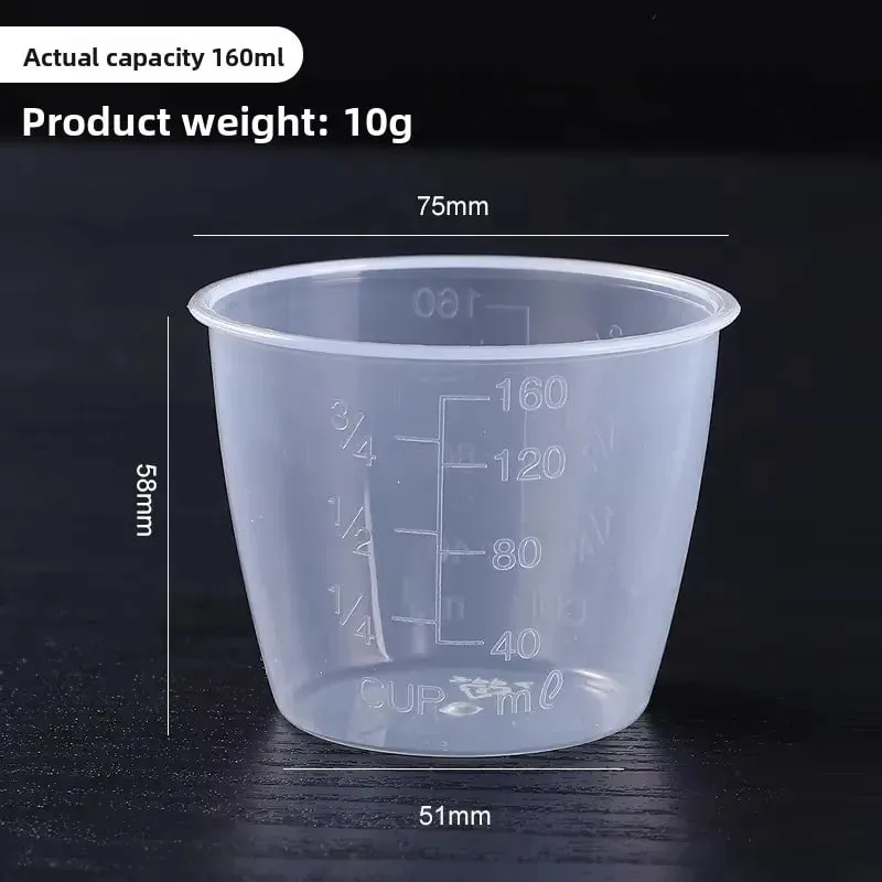 Mini misurino per riso da 100/160 ml in plastica con brocche dosatrici trasparenti Strumenti di misurazione bilancia da cucina digitale — image 6