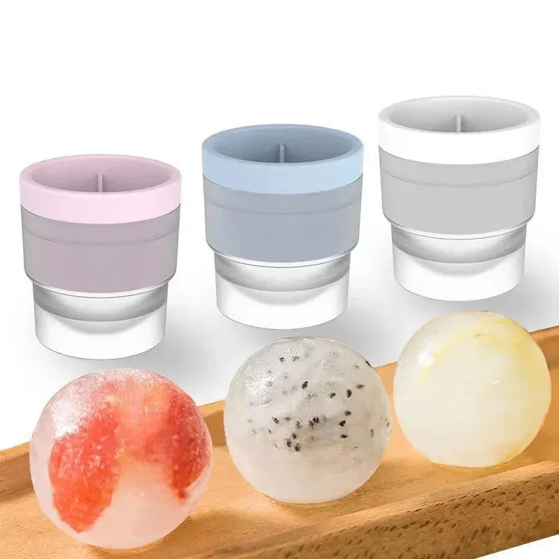 Ice Maker Food Grade Sphere Ice Mold Stackable Slow Melting DIY Ice Ball For Cocktail Whiskey Drink Home Bar Tools — image 2