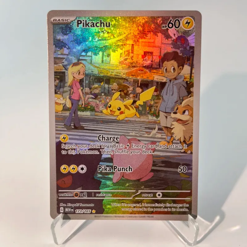 Pokémon 151 PKM Cards PTCG3-D Bulbasaur Squirt Rainbow Gengar ex Holographic Ex GX Rare Collection Battle Toys Hadiah untuk Hobi — image 16