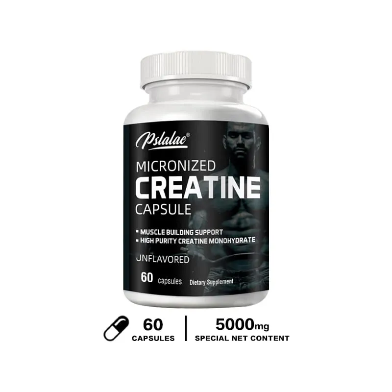 미분화된 크레아틴 분말(5000 Mg) 크레아틴 일수화물 분말 향이 첨가되지 않은 케톤 생성 친화적 유전자 변형 성분 없음 120 캡슐 — image 8
