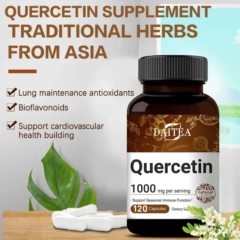 Kapsul Quercetin 1000 Mg Menyokong Imuniti Menggalakkan Peredaran Darah Metabolisme Anti-pengoksidaan Menggalakkan Kesihatan Keseluruhan — image 4