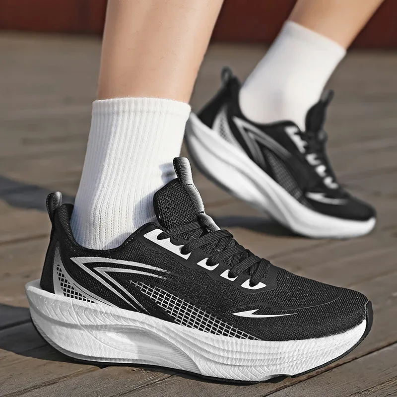Lette løbesneakers til mænd Carbon Board Specialty Marathon Mænd Sport Åndbar Gå Atletisk Skridsikre sneakers Mand — image 2