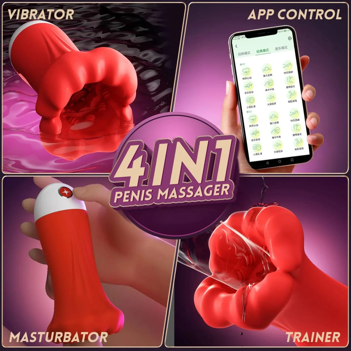 Pelancap Lelaki dengan Pam Bergetar Stroker 9 Kelajuan 4.98 Inci Penyedutan Kawalan Aplikasi Simulator Blowjob Tekak Dalam Tekak untuk Lelaki Dewasa — image 2