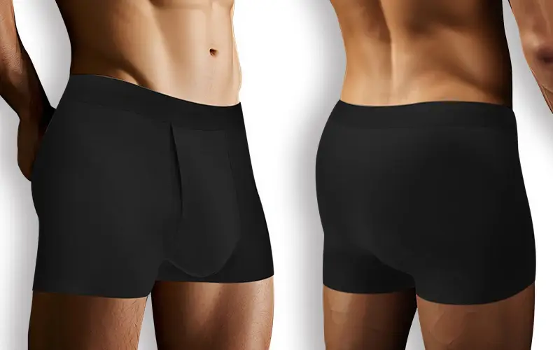 Men's Breathable Underwear Front Open Hole with Adjustable Ring Sheath Boxers Foreskin Long Therapy Enhanced Man Boxers Briefs — image 13