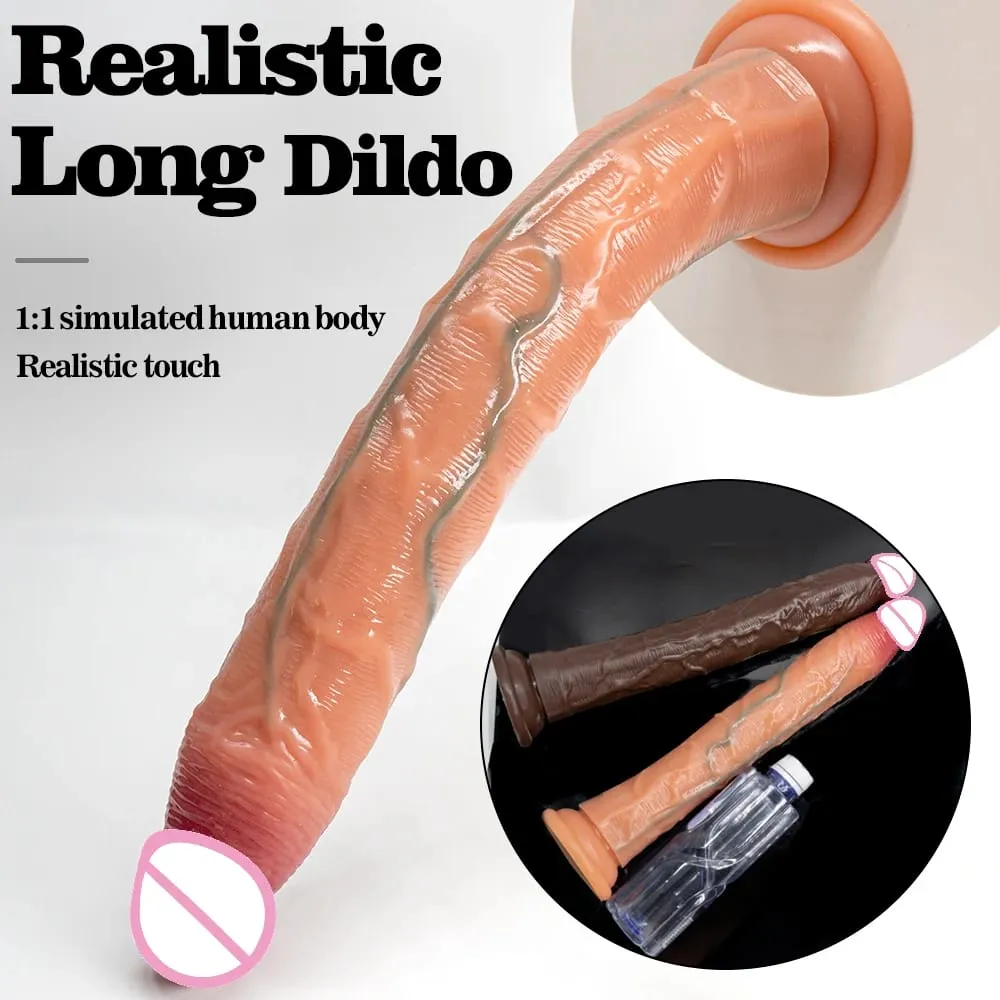 Super Long Penis Soft Silicone Dildo Butt Plug Prostate Massager Huge Vagina Anal Dildo Suction Cup Adult Sex Toys For Women men — image 2
