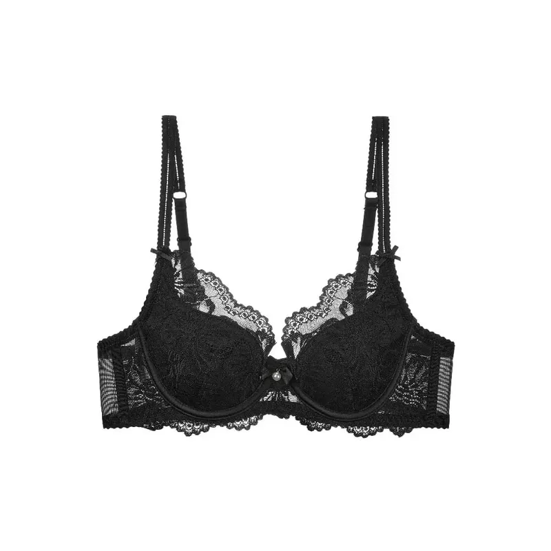 Sexy Minimizer-BH aus französischer Spitze, bequem, weich, mit Bügel, Anti-Durchhängen, reiner Wunsch, vollfiguriger Büstenhalter, 32-38 A-C