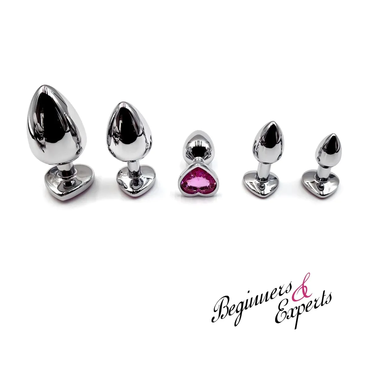 Hjertebase Mini Glat Metal Anal Plug Begynder Butt Plug Onani Stimulator Værktøj Sex Massager Voksen Sexlegetøj Til Mand Kvinder — image 6