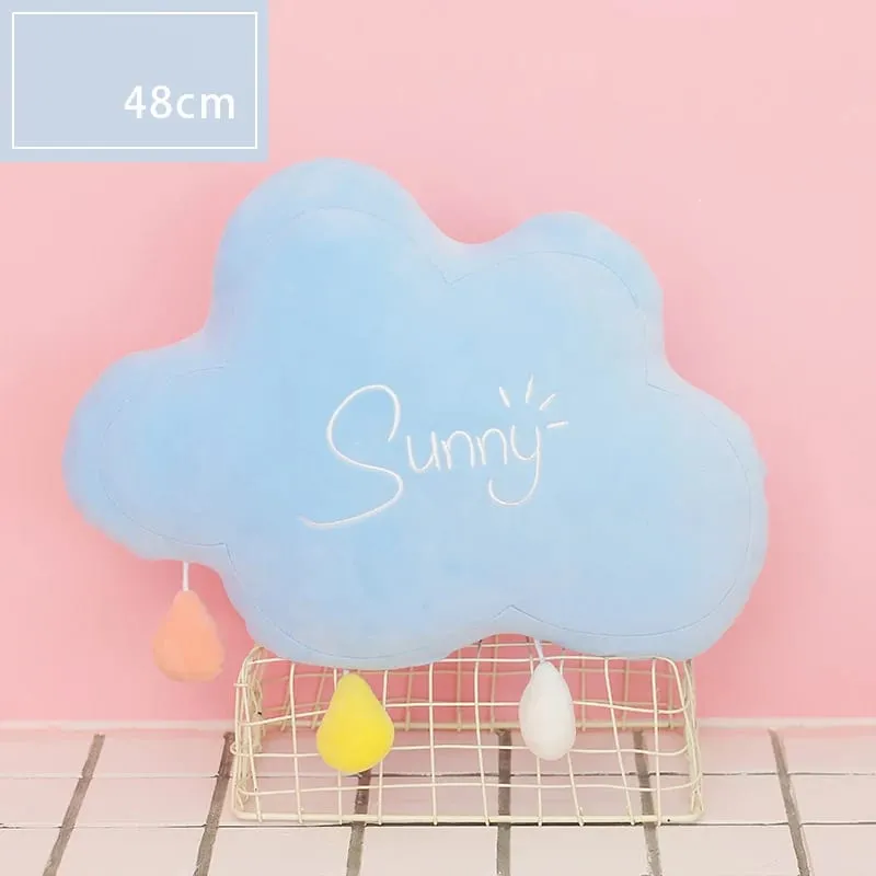 Rainbow Wish Star Moon หมอน Plush มงกุฎสีสัน Cloud Soft ของเล่นหมอนโซฟาหน้าแรกตกแต่งโยนหมอน — image 29