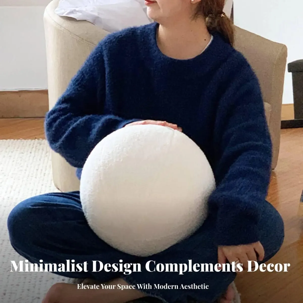 Modern Minimalist Küre Yastık Dekoratif Kırlent İlginç Oturma Odası Dekoru