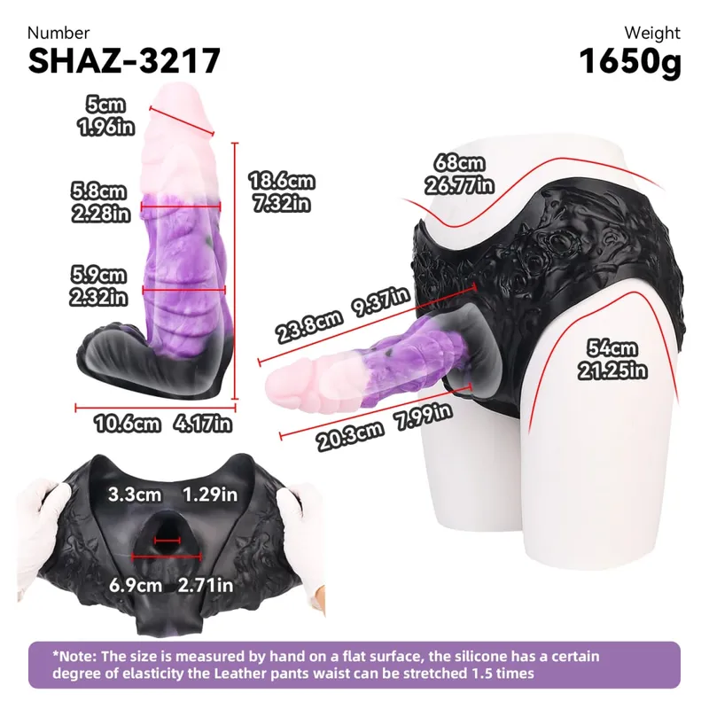 Strap On Cavallo lungo Guaina per dildo Imbracatura in silicone Mutandine per dildo Manicotto per pene indossabile Giocattolo adulto del sesso per uomini Preservativo riutilizzabile — image 10
