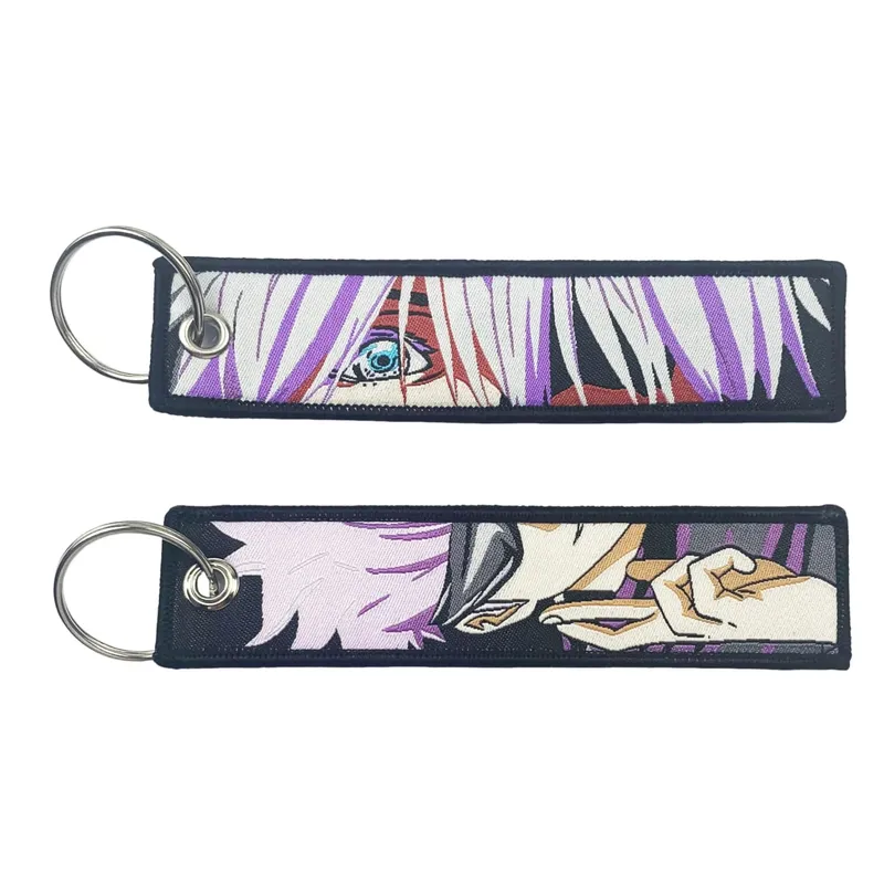 Embroidery Cool Eagle Beak Keychain Lanyard Anime Manga Series Badge Holder USB Pendant Portable Key Lanyard Accessories — image 33