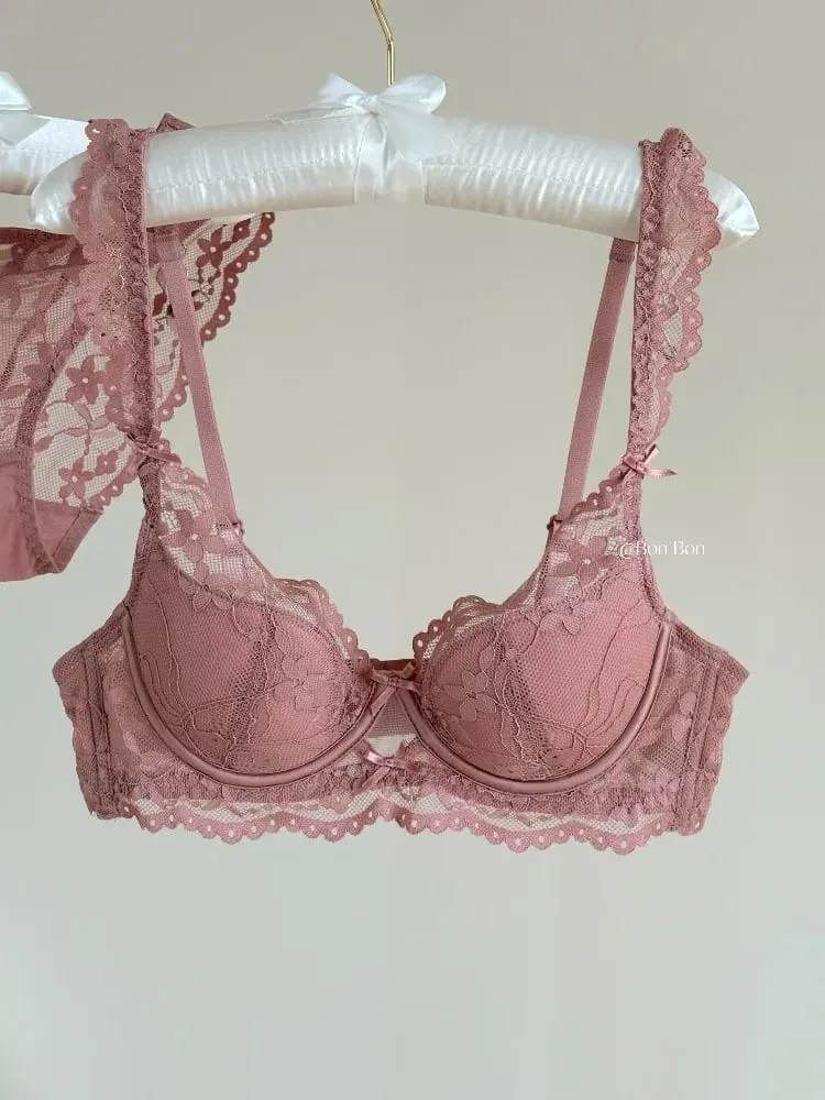 Sexy Spitzen-Push-up-BH für einen größeren Look, Minimizer, schlankmachender Bügel, Unterstützung, seitliches Fett, kein Durchhängen, Stahlring, Übergröße — image 2