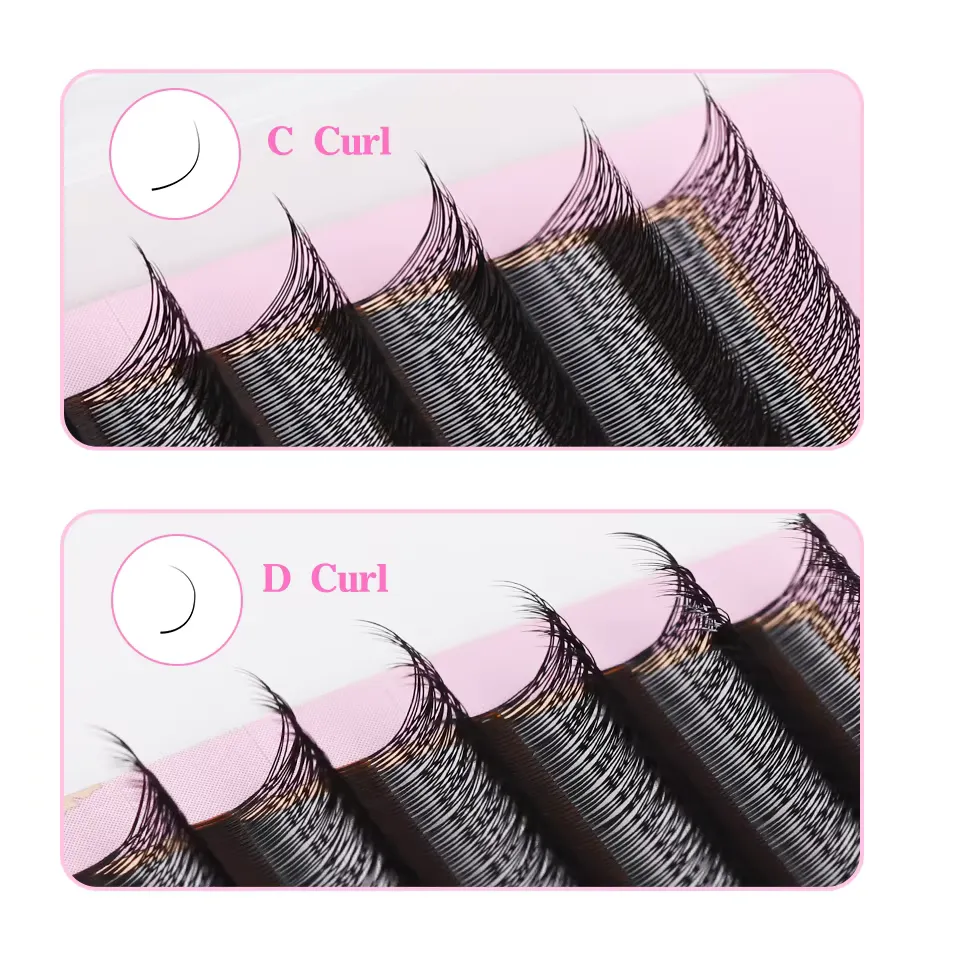 2D 3D 4D 5D W Tvar Automatické kvetení Premade Vějířky Prodlužování řas Přirozeně jemné Individuální Řasy Makeup Cilia — image 3
