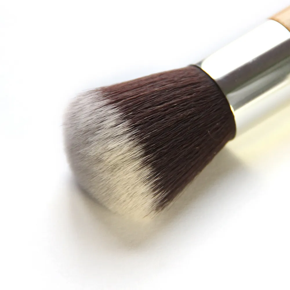 1PC Mode Runde Kopf Bambus Griff Gesicht Make-Up Pinsel Foundation Puder Rouge Pinsel Kosmetik Pinsel Pro Schönheit Make-Up-Tools — image 3