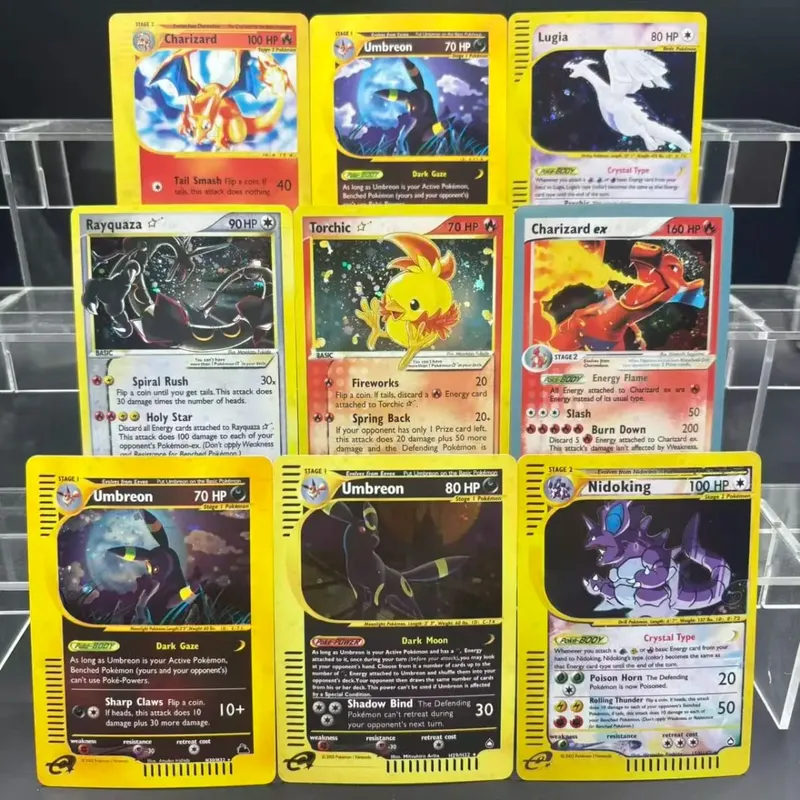 DIY Collection Cards Torchic Umbreon EN Samostatně vyrobená jednokartová klasická hra Anime karetní dárková hračka — image 1