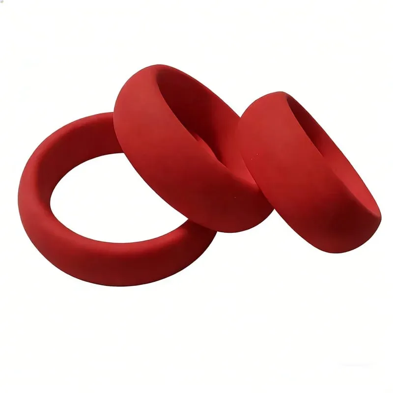 Man Penis Cock Ring Silikon Ball Bår Lås Fördröjning Ejakulation Pung Testis Fasthållning Sexleksaker för män — image 1