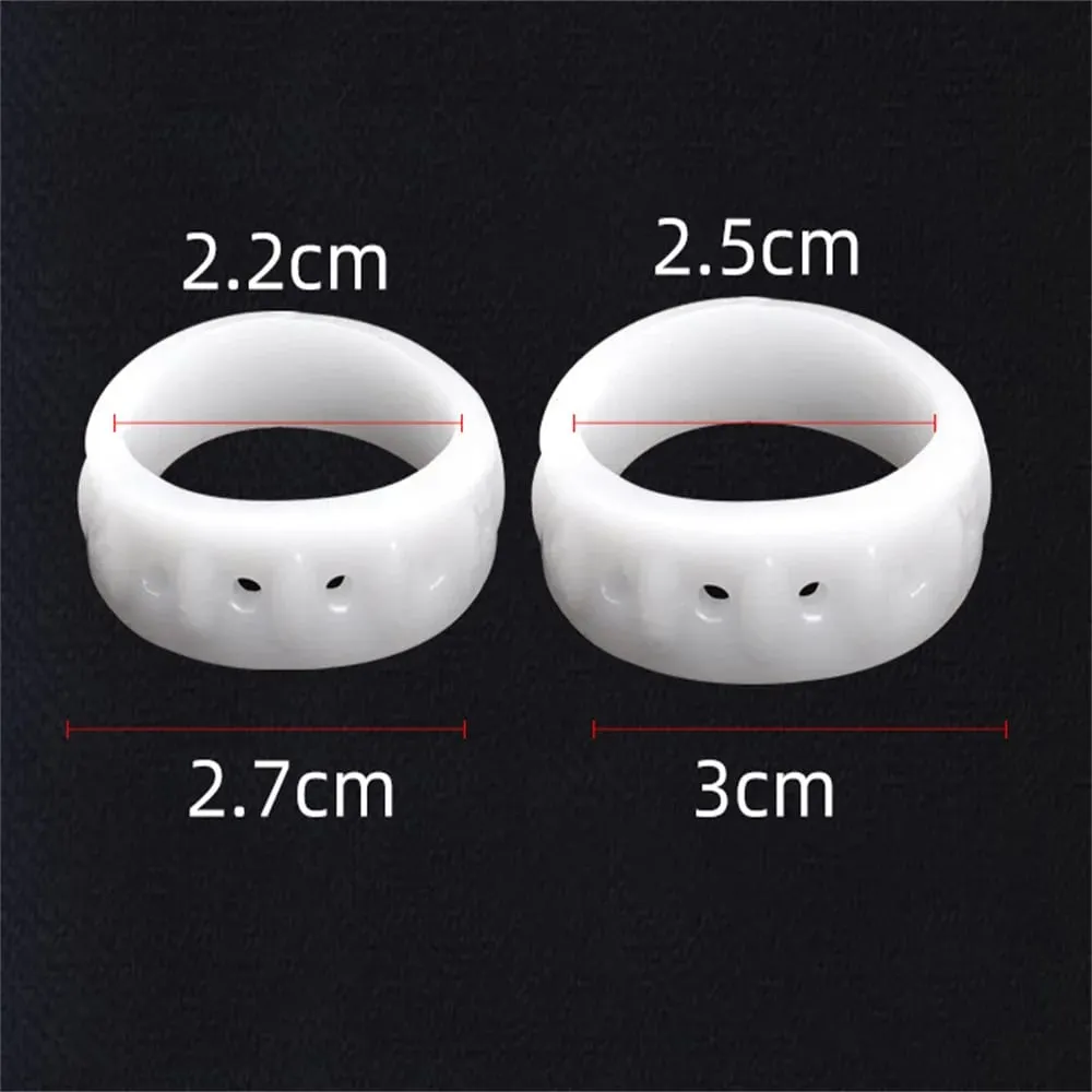 Anneaux de pénis pour hommes, 2 pièces, correcteur de prépuce, anneau de résistance, retarde l'éjaculation, anneaux de coq, boutique de jeux pour adultes, jouets sexuels pour hommes — image 6