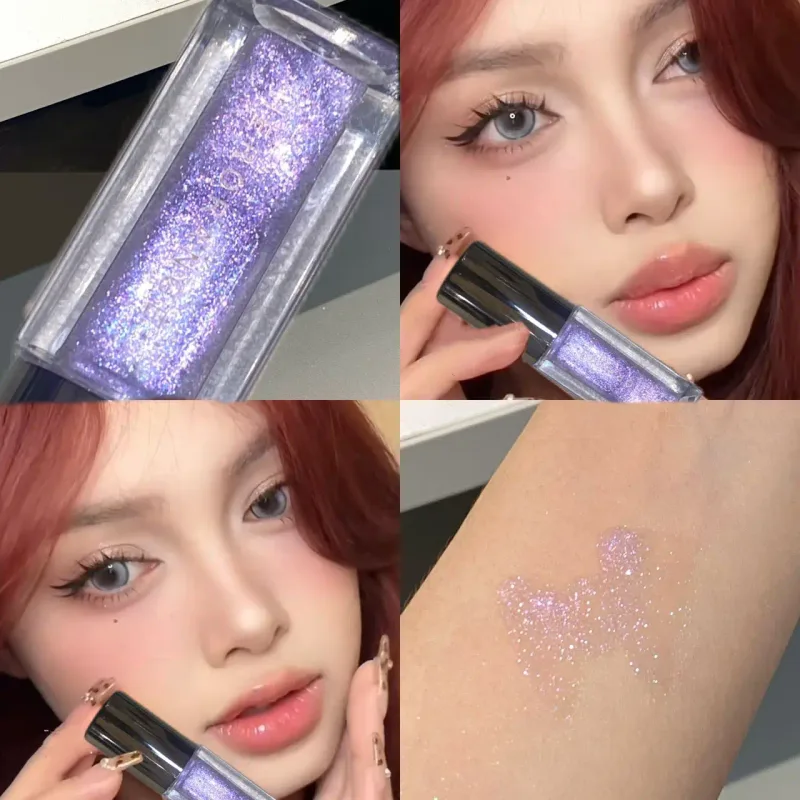 Herorange Star Shine Glitter Lip Gloss Shimmer Fine Glitter Long Lasting Moisturizing Non Sticky Glossy Lip Makeup — image 13