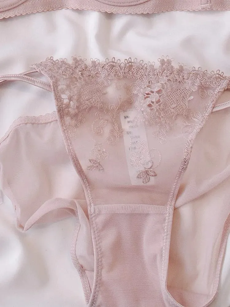 หรูหราภาษาฝรั่งเศสคำลูกไม้ Underwire CROSS Bra ชุดกระต่ายหูถ้วยหรูหราชุดชั้นในเซ็กซี่ผู้หญิงแฟลชขาย — image 7
