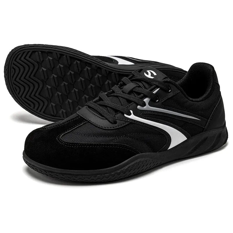 Barfuß-Schuhe mit breiter Breite, Unisex, Kunstleder, minimalistische Sneakers, Schnür-Retro-Wanderschuhe für Damen und Herren — image 8