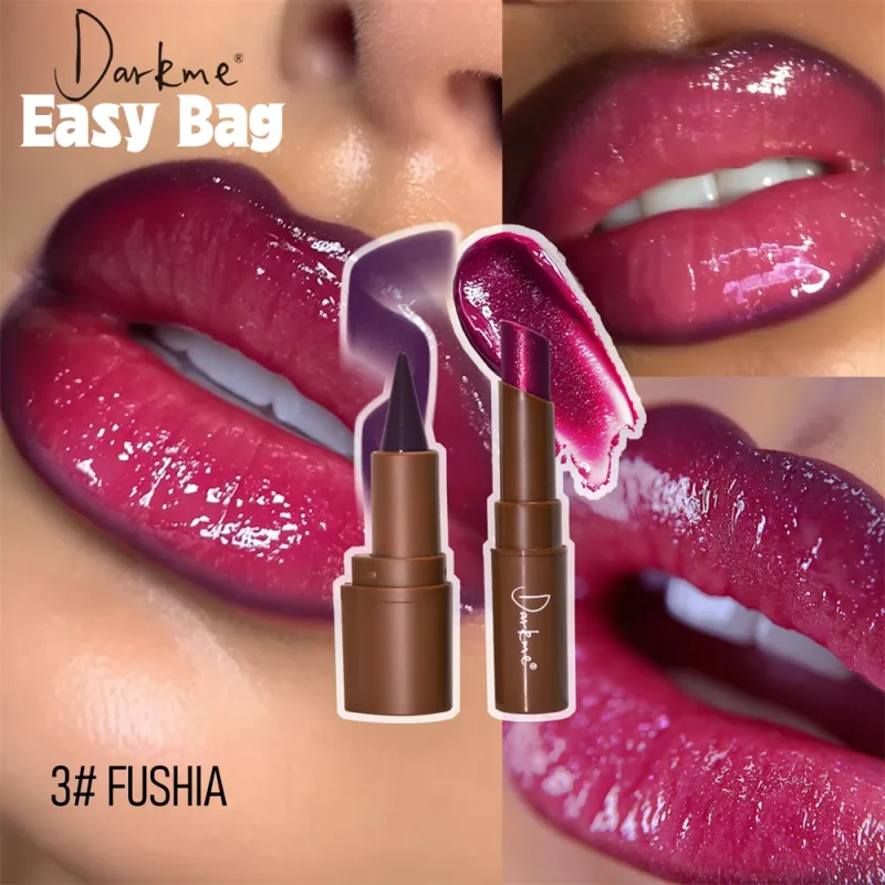 Tapered Tip Matte Lip Liner Pencil & Pearlescent Lipstick Set Long Lasting Waterproof Sparkling Professional Lip Makeup Duo