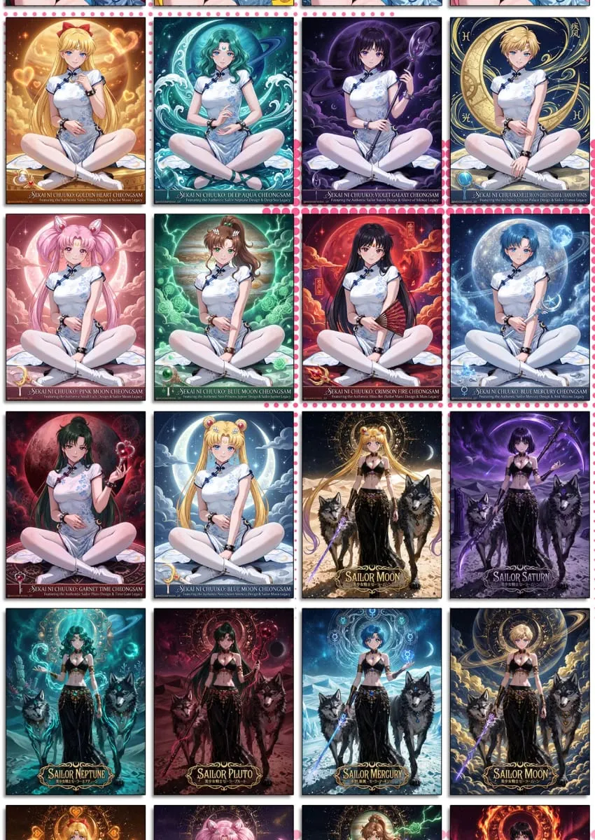 Wholesale 2026 New Crystal Creative Studio Sailor Moon Cards Tear Off The Card Children's Toys Birthday Gifts — image 6