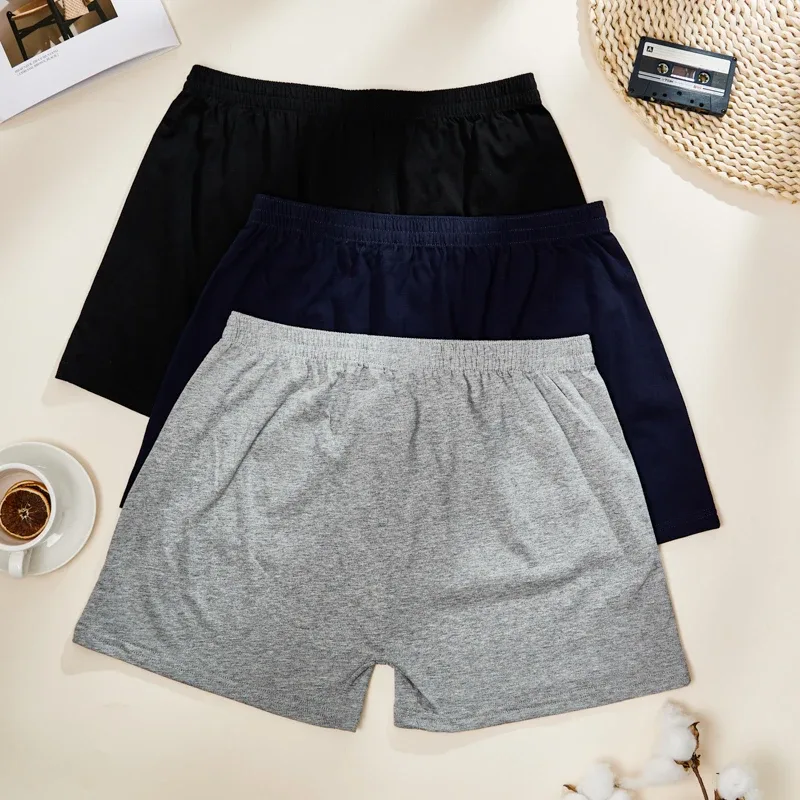 3PCS Cotton Soft Aloe Pants Breathable Comfortable Men's Underwear Home Leisure Loose Men's Panties Soft Seamless Boxer Briefs — image 9