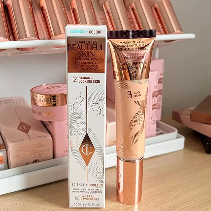 Charlotte dernier brillant à lèvres dodu hydraté Tilbury met en évidence le fond de teint liquide correcteur deux couleurs battement de coeur Blush maquillage — image 22