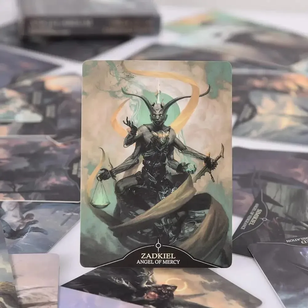 Angelarium Oracle Of Emanations Card Games 33 pezzi Giochi da tavolo versione inglese